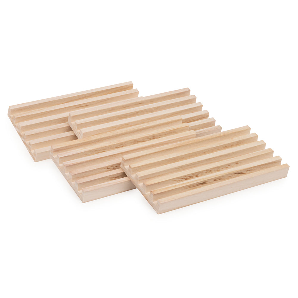 4 supports pour dominos en bois