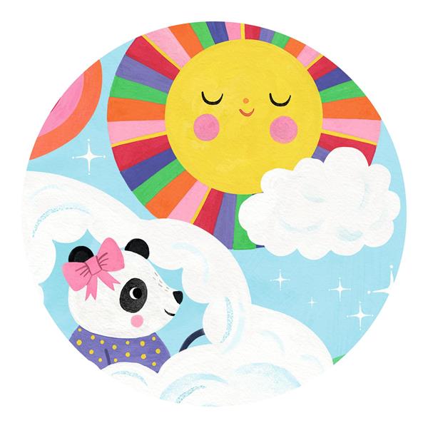 Puzzle silhouette - Voiture nuage