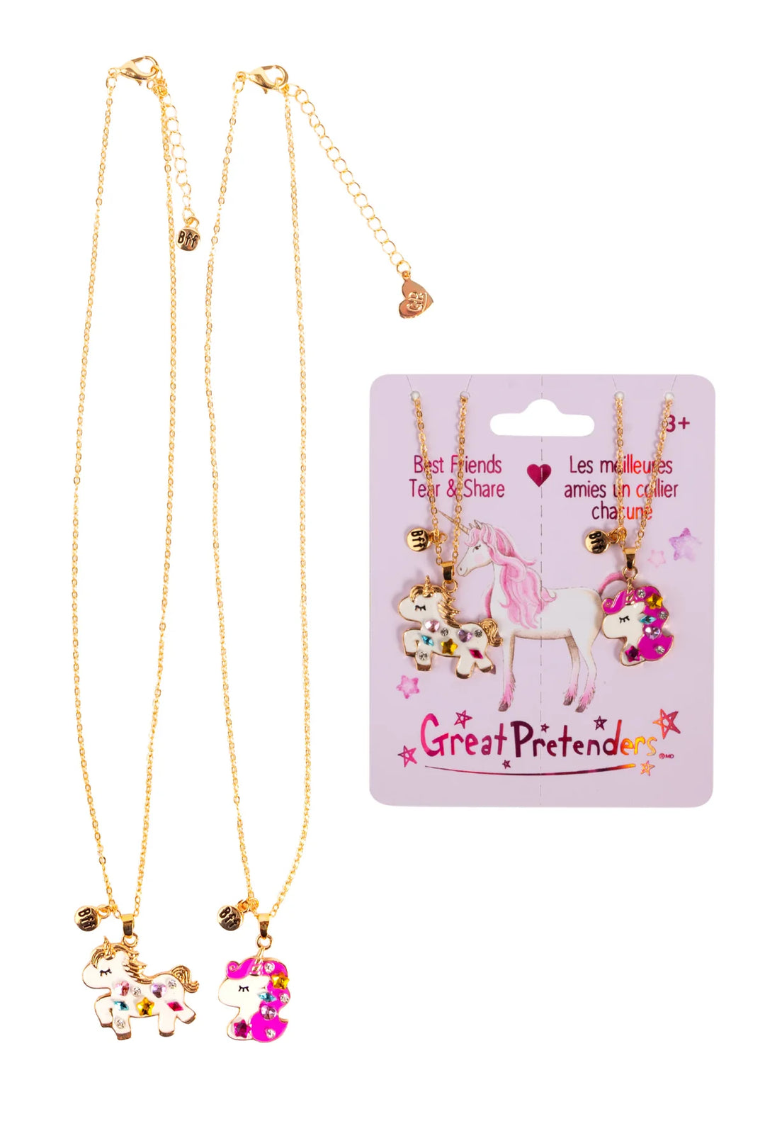 Collier à partager Licorne précieuses