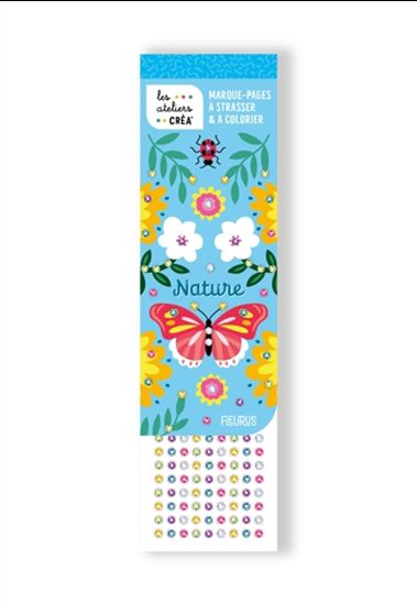 Nature Marque-pages à strasser & à colorier