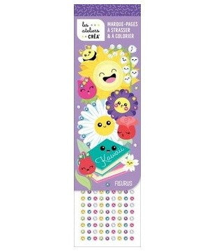 Kawaii Marque-pages à strasser et à colorier
