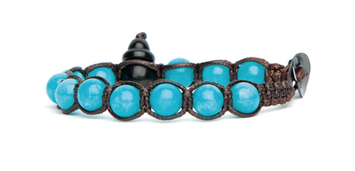 TAMASHII Bracciali Shungite con Giada verde acqua