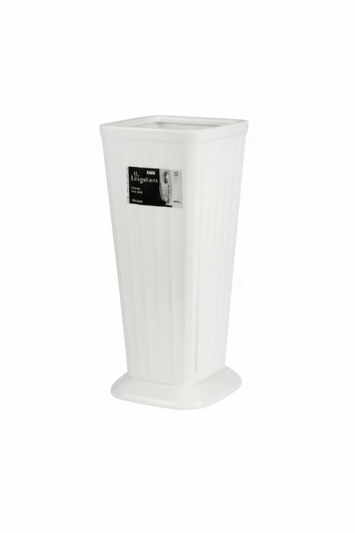 Portaombrelli Elegance In Polipropilene- - Cm.25,5X25,5X57H. - Colore Bianco - 3 Pezzi Stefanplast