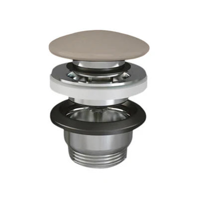 Piletta Lavabo Click Clack Feeling Senza Troppo Pieno- Tappo Cappuccino Opaco- Rak- Pezzi 1