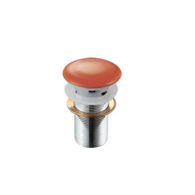 Piletta Click-Clack Lavabo Fancy Con Troppo Pieno- Rosso Mattone- Dh- Pezzi 1