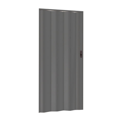 Porta A Soffietto Effetto Legno 82X214 Cm - Col. Grigio