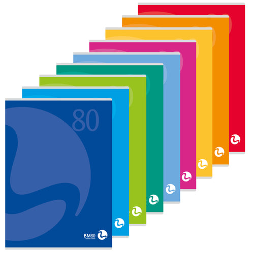 Maxiquaderno A4 80Gr 80Fg+1 10Mm Copertina 250Gr Color 80 Bm