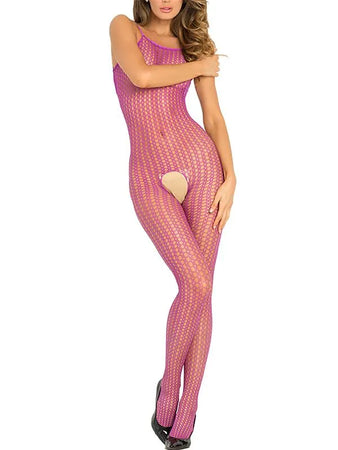 Bodystocking Crochet Nylon Viola