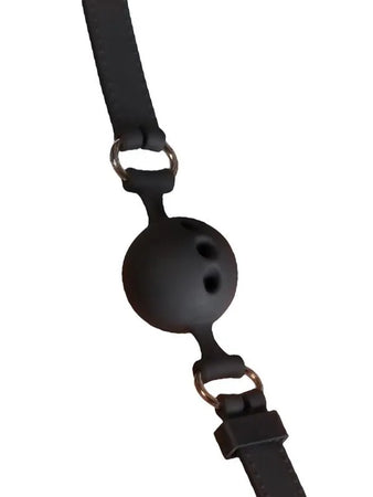 Ball Gag Respirabile Nero Small