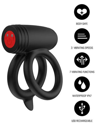 Elite Power - Anelli Gemelli Nero