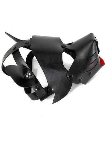 Maschera Puppy Nero Similpelle