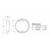 Euroled 150 Plastica Luce Calda/Ros