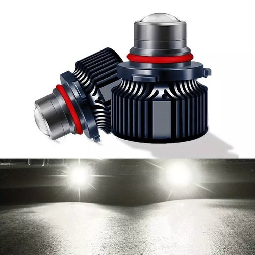 MINI KIT LED H11 LAMPADE LASER CON LENTE 12V 50W SLIM CANBUS NO ERRORE 360° LUCI DIURNE DRL