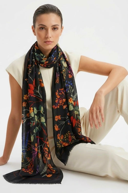 Leclaf - Sciarpa fiori orientali
