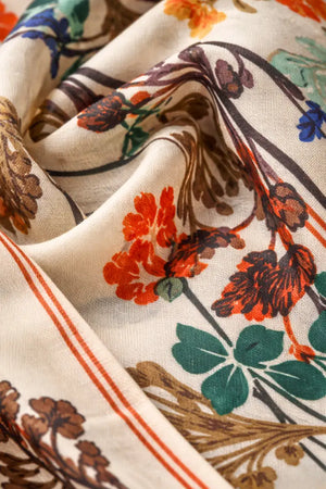 Leclaf - Sciarpa fiori orientali