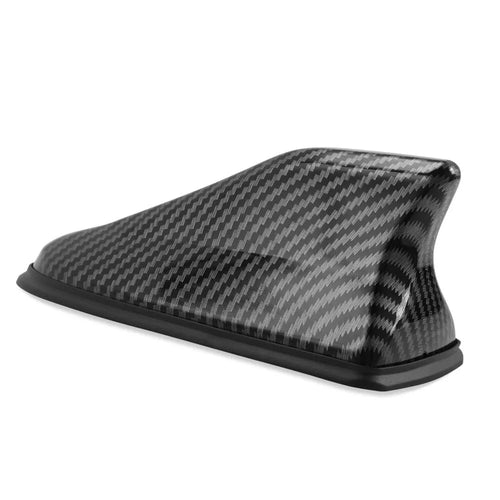 PINNA SHARK SQUALO TETTO AUTO EFFETTO NERO CARBONIO SEGNALE E RADIO AM FB DAB