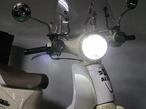 Lampada BA20D Led Per Moto Aprilia Scarabeo 50 Alta Luminosita' 18W Bianco 6000K