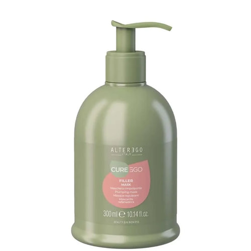 Alterego curego filler mask 300 ml, maschera ristrutturante, districa, idrata e rimpolpa il capello.