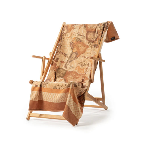 Telo Mare In Cotone Geo Classic 90x180 Iconica Mappa Variante Unica Alviero Martini 1A Classe