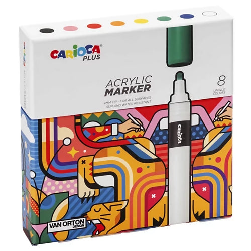 carioca-marcatore-acrilico-colori-assortiti-plus-conf-8-pezzi_740504