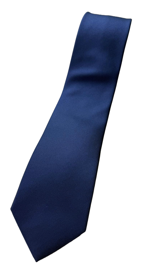 Cravatta uomo Bergamotto - Blu tinta unita
