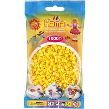 Sac de 1000 billes HAMA, jaune