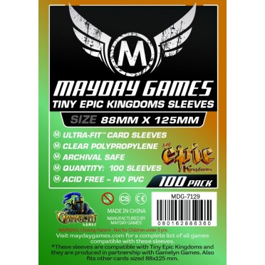 Protecteurs de cartes Mayday 88mm x 125 mm