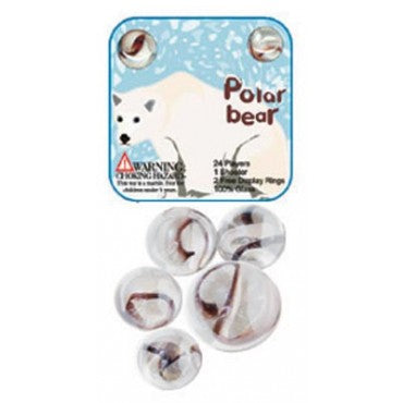 Ensemble de 25 billes Ours polaire