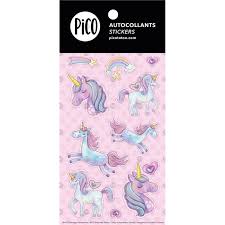 Pico autocollants Les mignonnes licornes