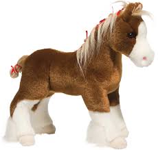 Douglas Peluche Samson le cheval clydesdale 11"