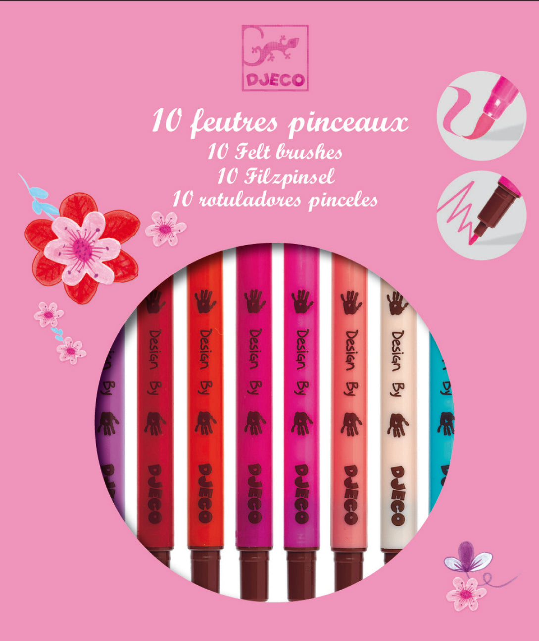 10 Felt Brushes / Sweet