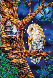 Peinture diamants Cahier Owl and Fairy Tale 25.5x
