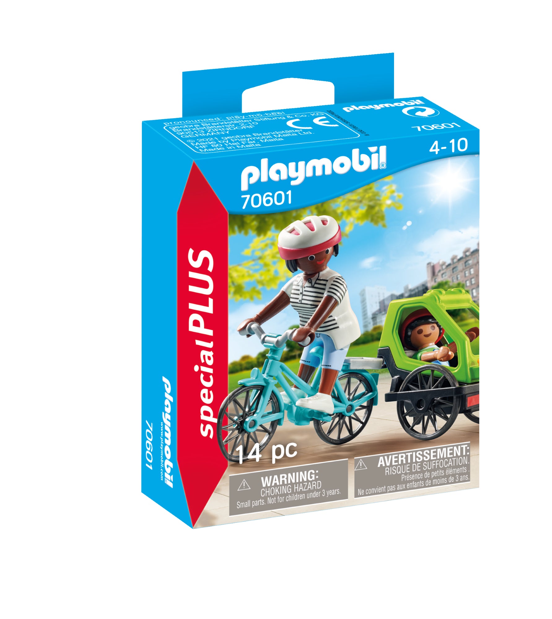 Cyclistes maman et enfant