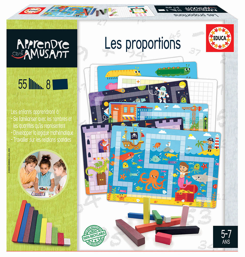 Apprendre c'est amusant - Jeu Les proportions