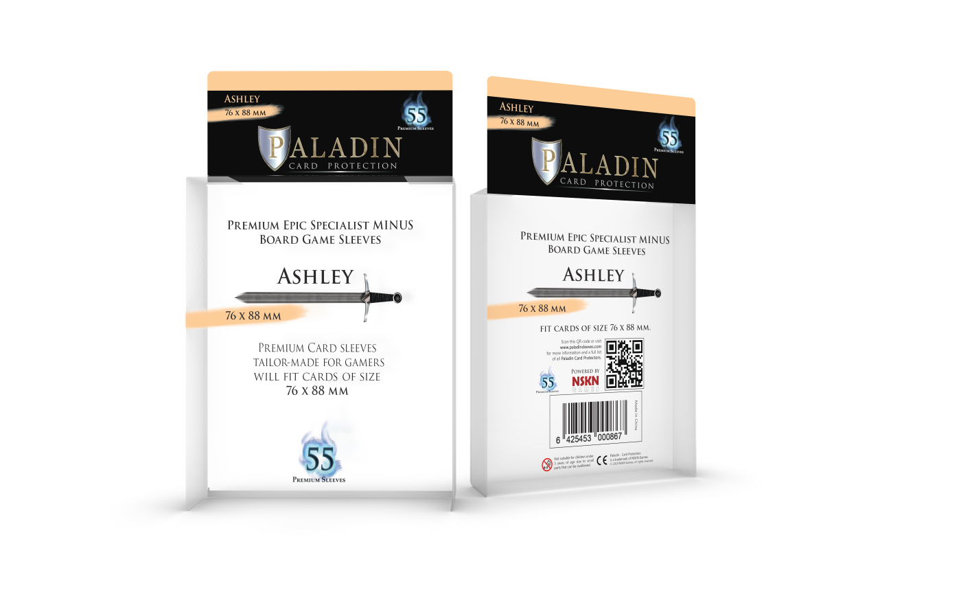 Protecteurs de carte Paladin premium 76mm x 88mm