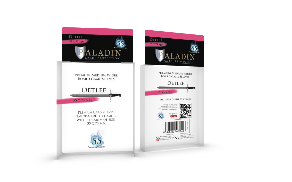 Protecteurs de carte Paladin premium 55mm x 75mm