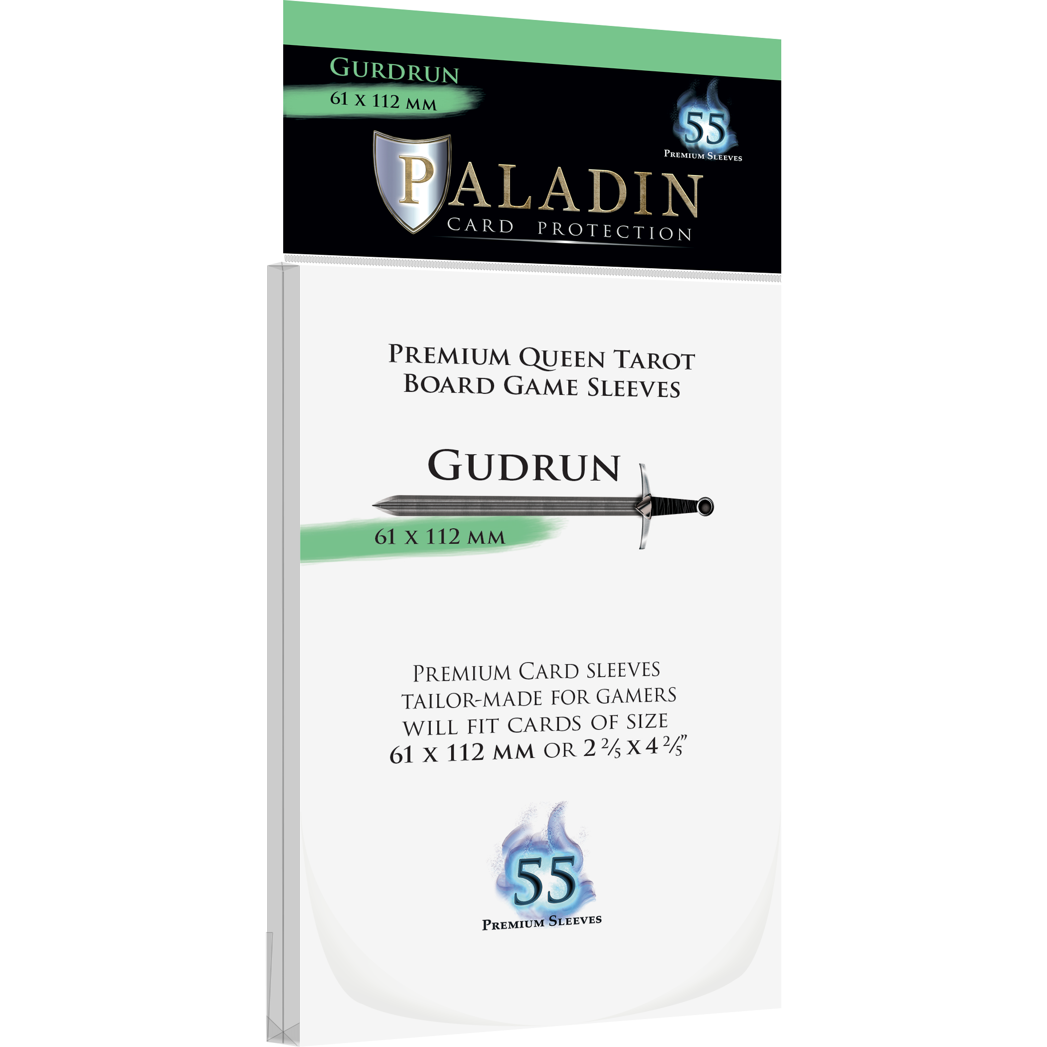 Protecteurs de carte Paladin premium 61mm x 112mm