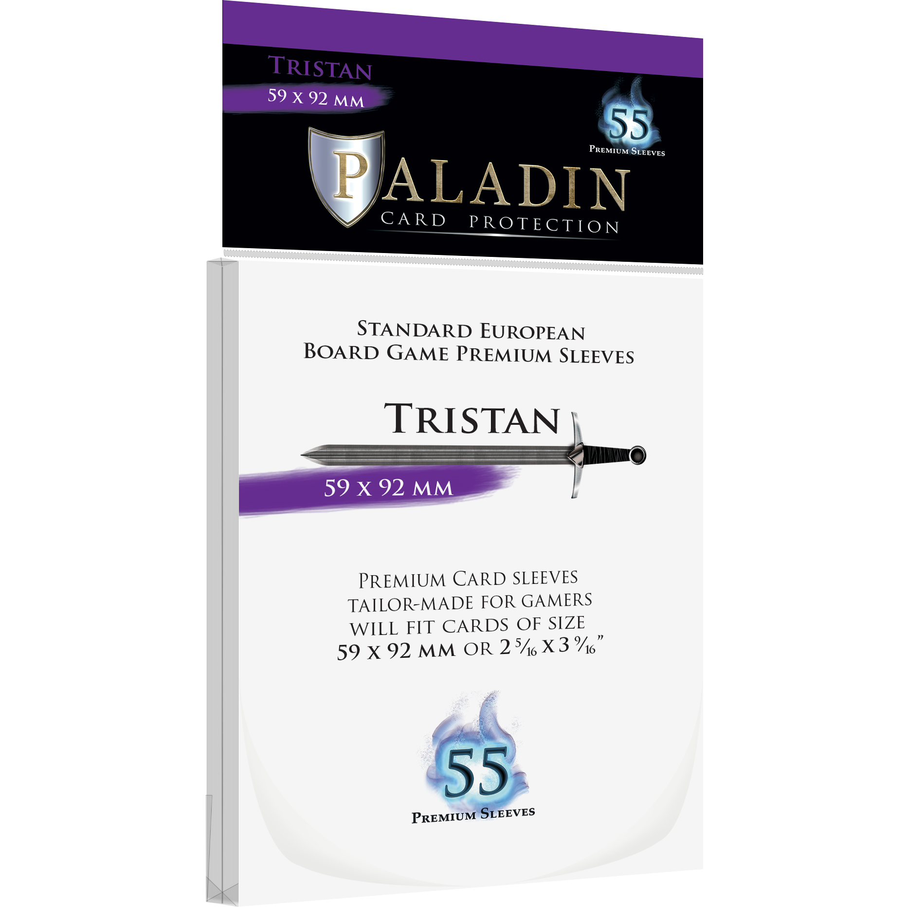Protecteurs de carte Paladin premium 59mm x 92mm