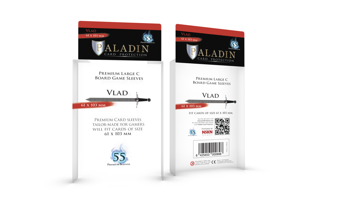 Protecteurs de carte Paladin premium 61mm x 103mm