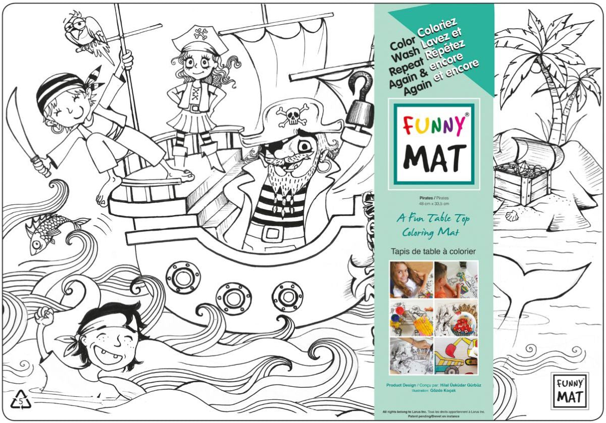 Funny Mat Napperon Pirates