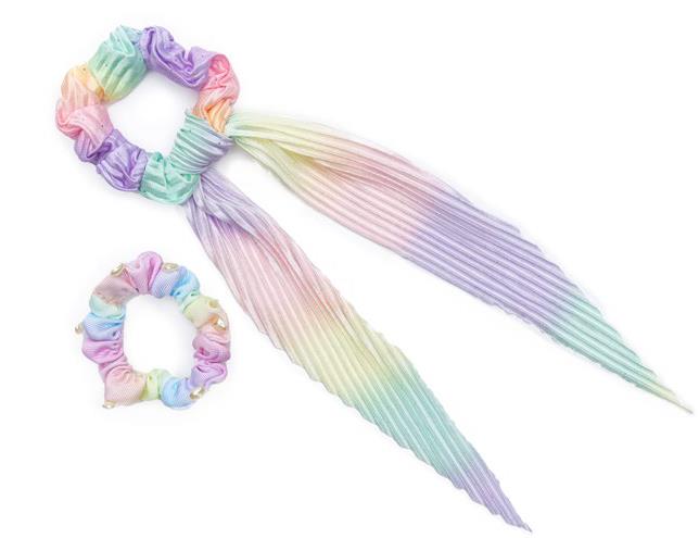 Chouchous arc-en-ciel pastel