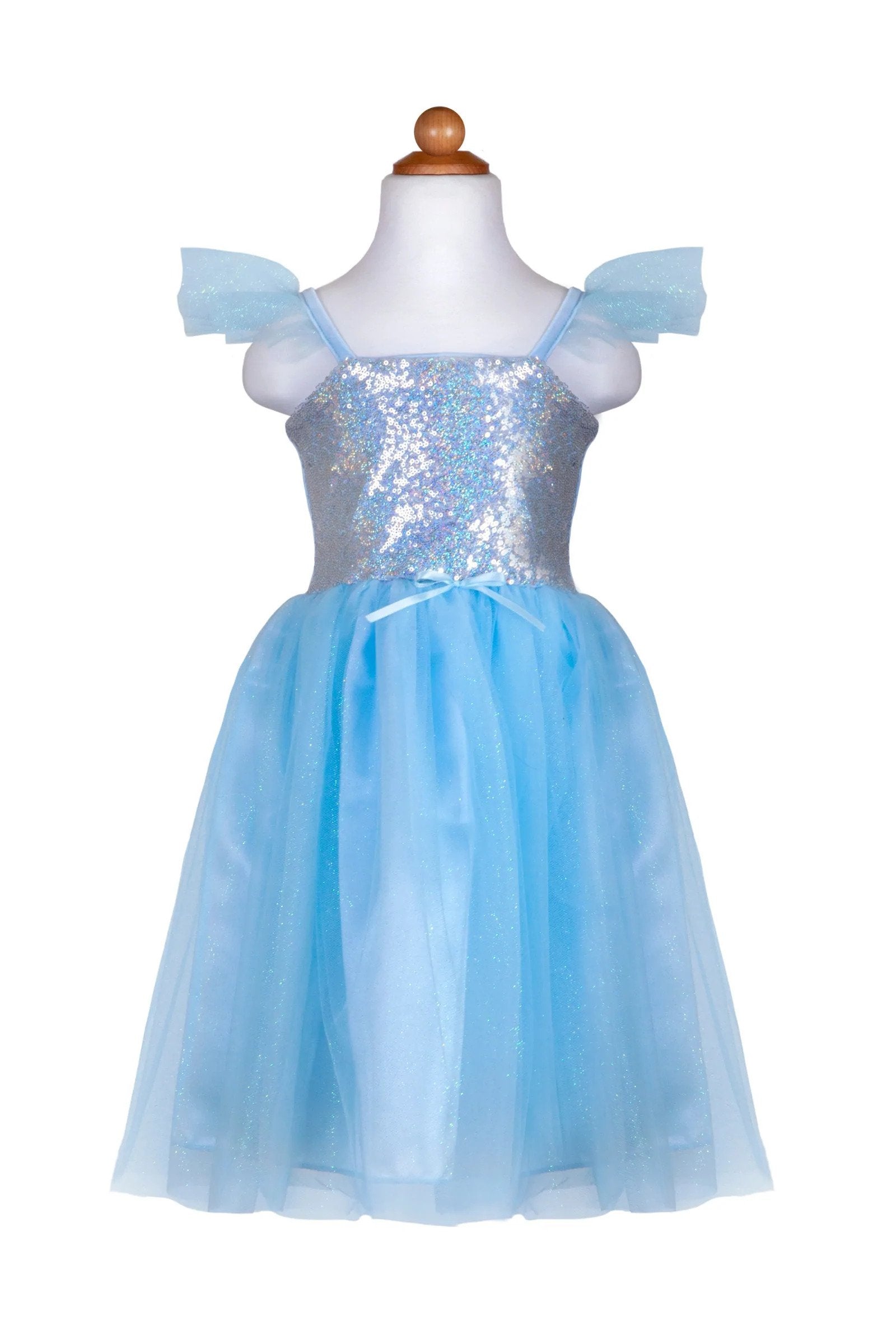 Robe de princesse bleue à paillettes