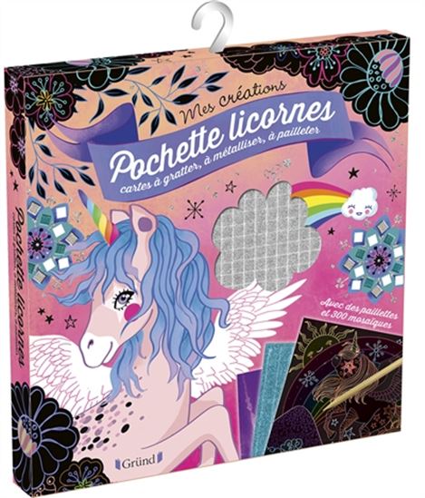 Pochette licornes Cartes à gratter et autres