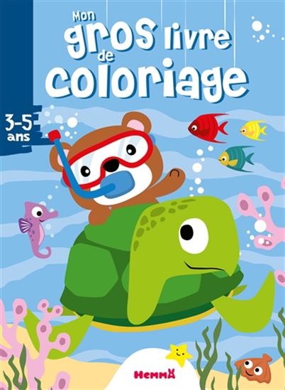 Mon gros livre de coloriage Ourson sur tortue