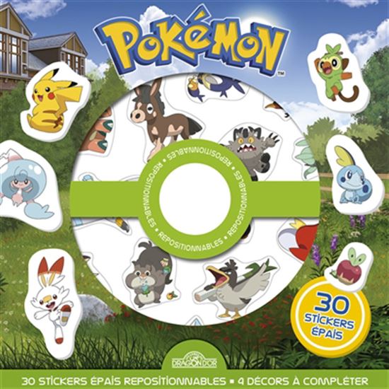 Pokémon 30 stickers épais
