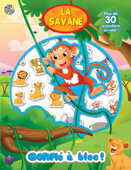 La savane Autocollants Gonflé à bloc