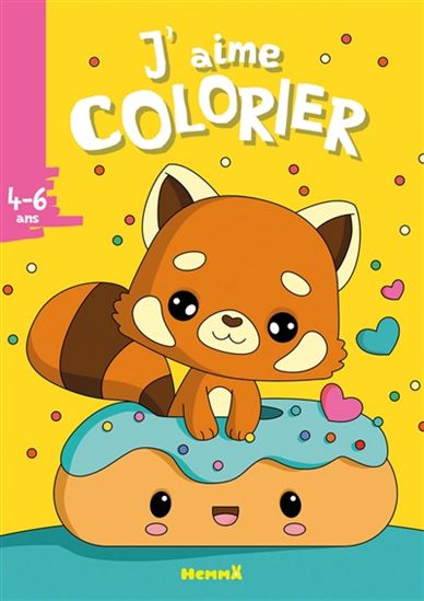 J'aime colorier Chaton sur coussin