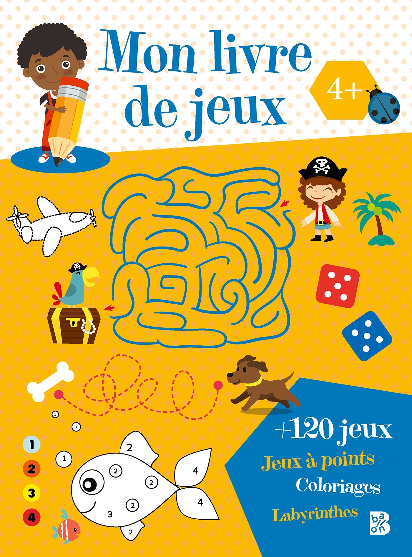 Mon livre de jeux et coloriages