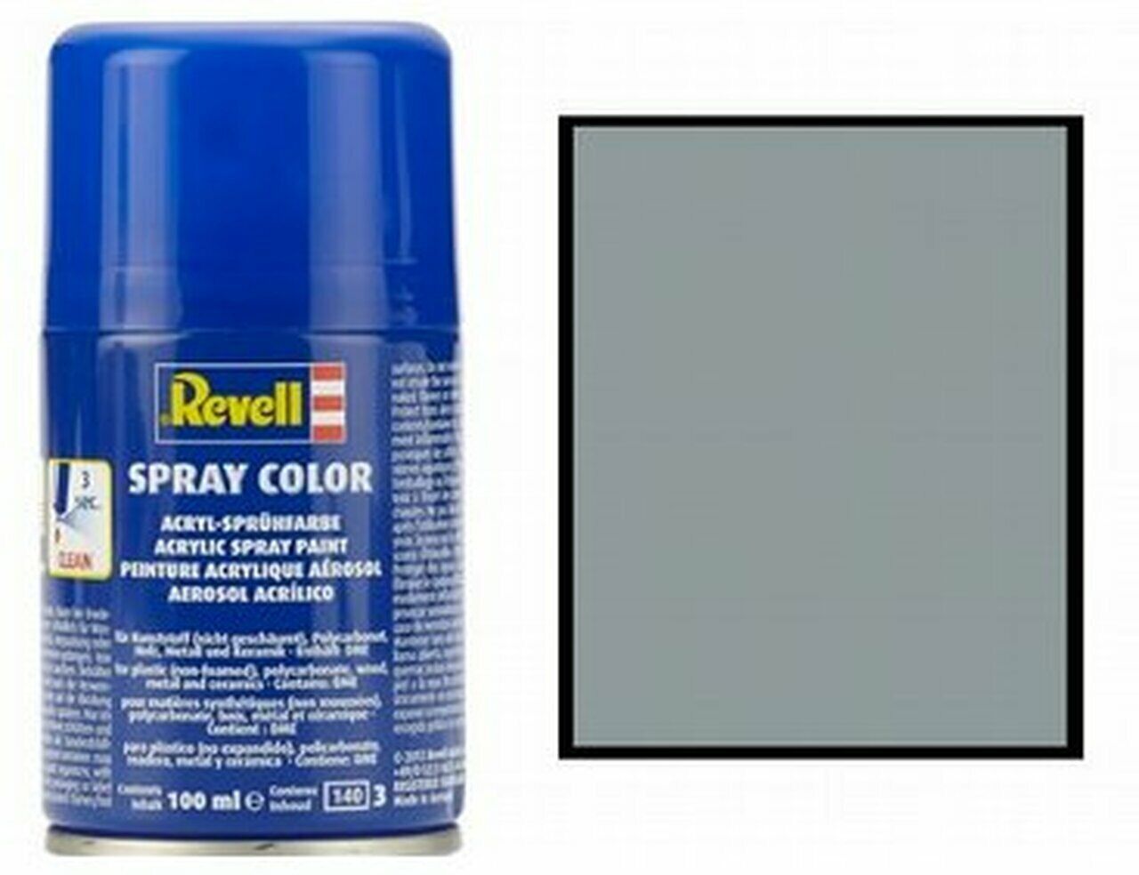 Peinture en spray Revell 100ml Gris clair mat