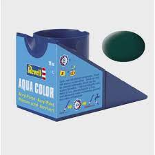Pot de peinture Revell 18ml Noir-vert mat